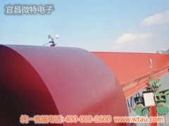 風(fēng)速傳感器安裝在龍門(mén)吊上