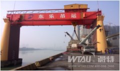 樂山大件碼頭起重機(jī)試吊測試