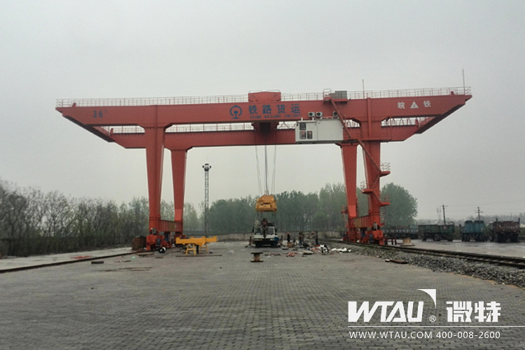 微特配套皖鐵集裝箱門機，為鐵路貨運保駕護航